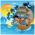 Пазл "Пираты на корабле"