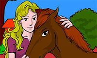 игра про лошадь "Девушка и лошадь"