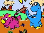 Раскраска Динозавры №3