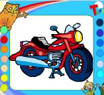 Раскраска для мальчиков "Мотоцикл"