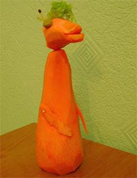 поделка из моркови "Жираф"